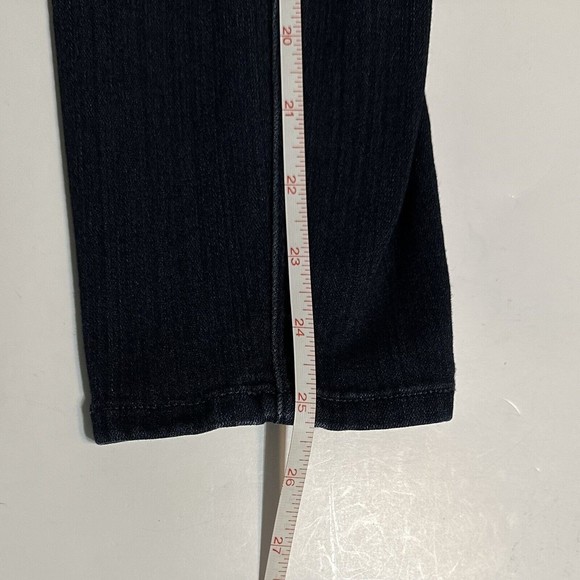 Paige Verdugo Crop Womens Dark Wash Blue Jeans Size 27 - Picture 6 of 10